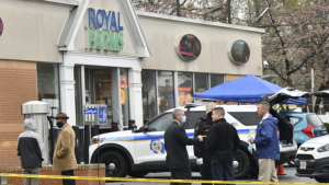Baltimore County police investigating the shooting Sunday at the Royal Farms convenience store in Essex, Md, in which two were killed and a third injured